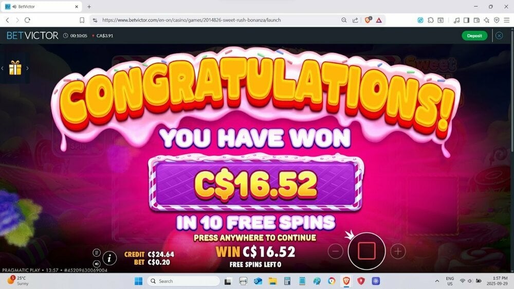 Sweet Rush Bonanza 1st bonus Sept 29 2025 82.6x.jpg