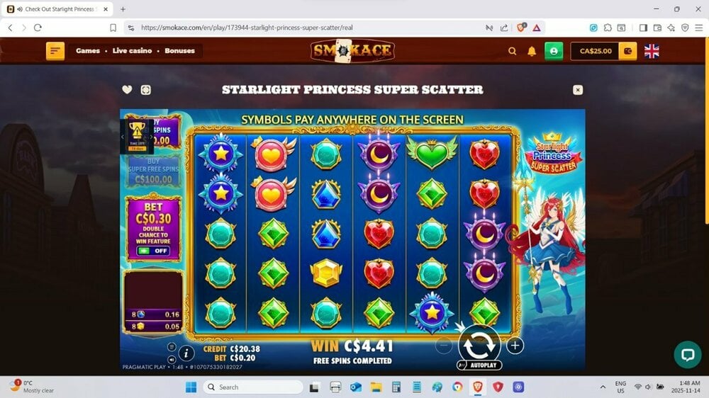 Starlight Princess Super Scatter 22.05x Nov 14 2025 #3.jpg