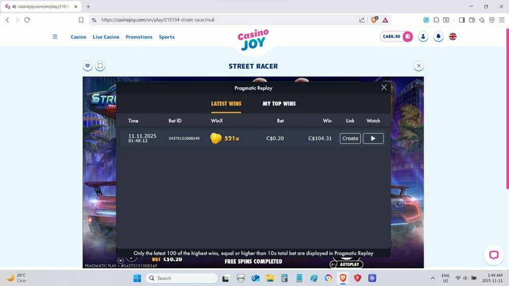 Street Racer 521.55x Nov 11 2025 #3.jpg